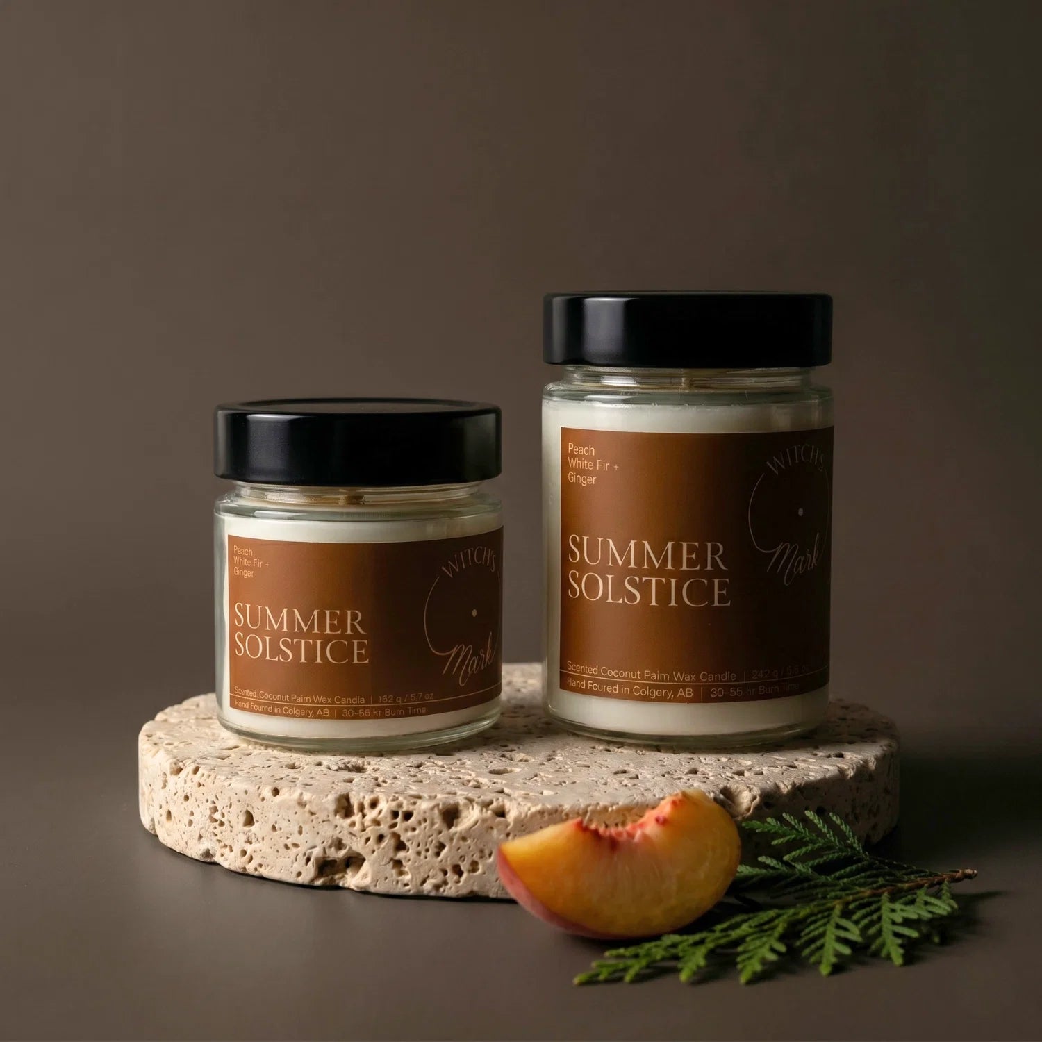 Summer Solstice Crystal Candle