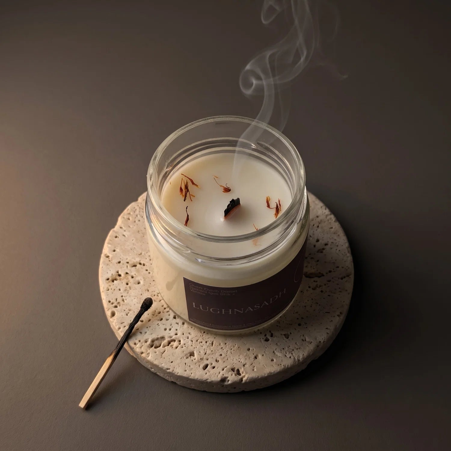Lughnasadh Crystal Candle